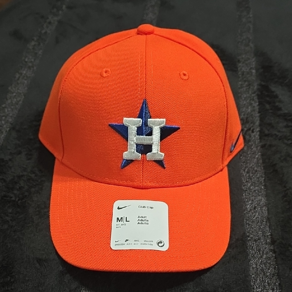 Nike Orange Cap with Blue Star and White H